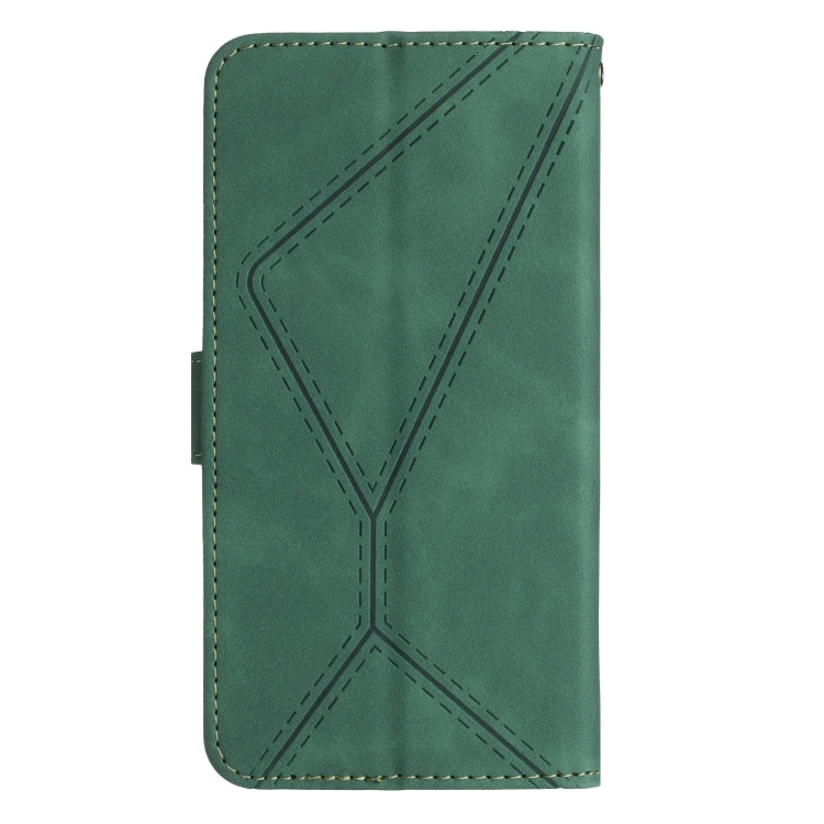 For Motorola Moto G84 Stitching Embossed Leather Phone Case(Green)