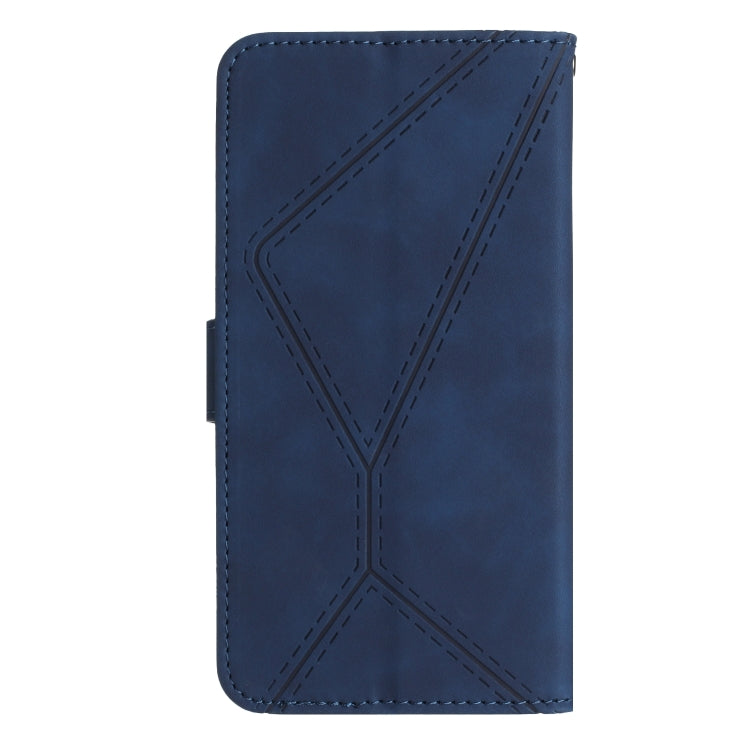 For Motorola Moto G84 Stitching Embossed Leather Phone Case(Blue)