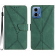 For Motorola Edge 5G 2024 Stitching Embossed Leather Phone Case(Green) - Motorola Cases by PMC Jewellery | Online Shopping South Africa | PMC Jewellery | Buy Now Pay Later Mobicred