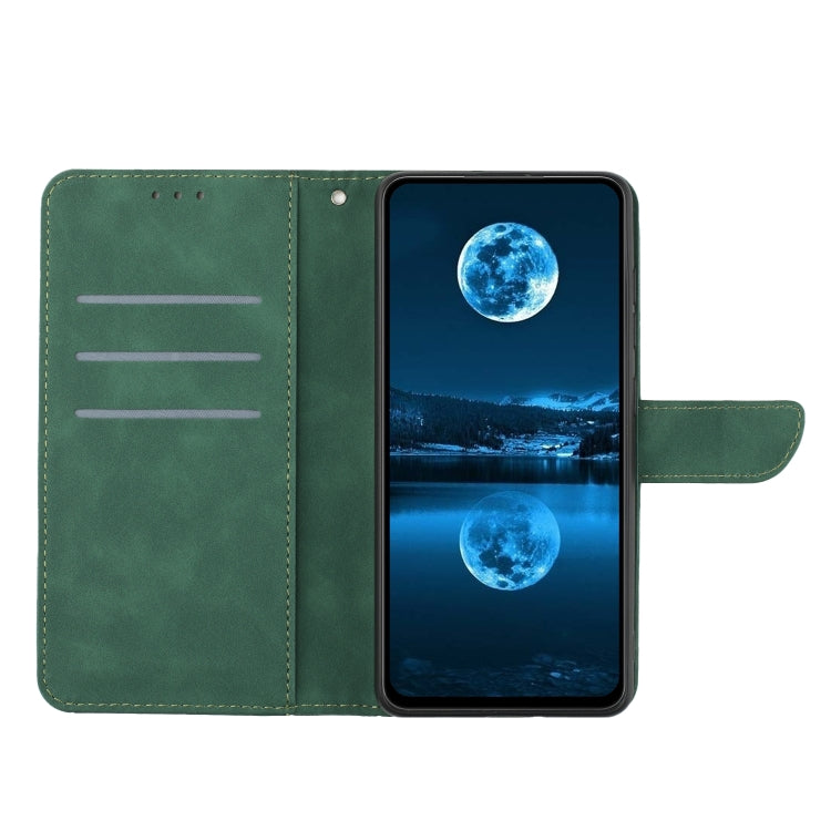For Motorola Edge 5G 2024 Stitching Embossed Leather Phone Case(Green)