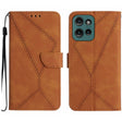 For Motorola Moto G75 5G Stitching Embossed Leather Phone Case(Brown) - free shipping - PMC TechLife - Order now!