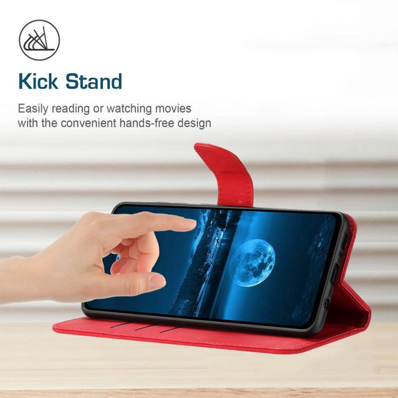 For Motorola Edge 60 5G Stitching Embossed Leather Phone Case(Red)