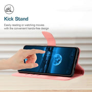 For Motorola Edge 60 5G Stitching Embossed Leather Phone Case(Pink)