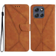 For Motorola Moto G86 5G Stitching Embossed Leather Phone Case(Brown) - free shipping - PMC TechLife - Order now!