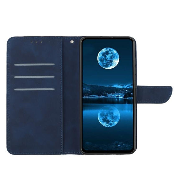 For Motorola Edge 60 Pro Stitching Embossed Leather Phone Case(Blue)