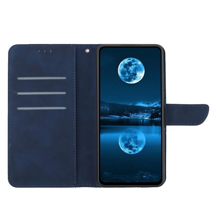 For Motorola Edge 60 Pro Stitching Embossed Leather Phone Case(Blue)