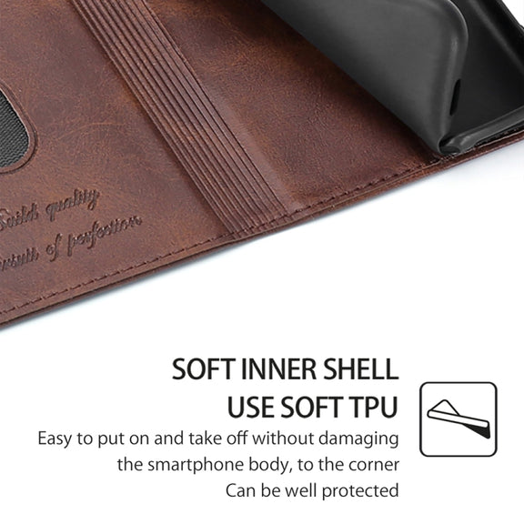 For Huawei Pura 70 5G Cow Texture Magnetic Leather Phone Case(Dark Brown)