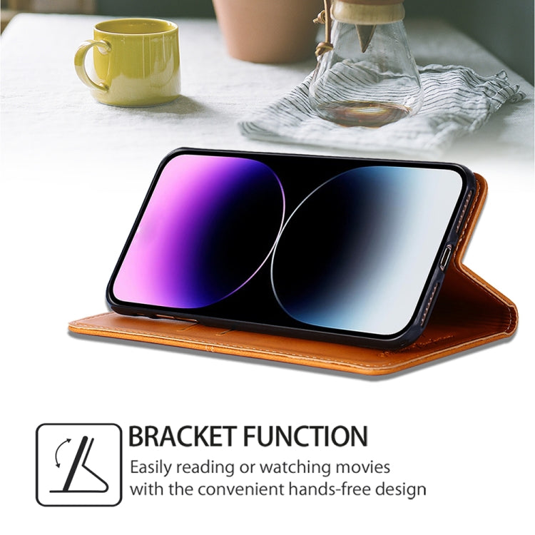 For Huawei Pura 70 Ultra 5G Cow Texture Magnetic Leather Phone Case(Light Brown)