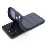 For Xiaomi Redmi 12 5G Magic Shield TPU + Flannel Phone Case(Grey)