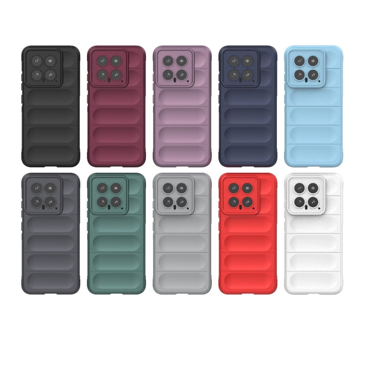 For Xiaomi 14 5G Magic Shield TPU + Flannel Phone Case(Black)