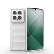 For Xiaomi 14 5G Magic Shield TPU + Flannel Phone Case(White) - 14 Cases by PMC TechLife | Online Shopping South Africa | PMC TechLife | Buy Now Pay Later Mobicred