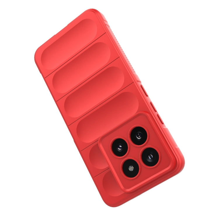 For Xiaomi 14 Pro 5G Magic Shield TPU + Flannel Phone Case(Red)