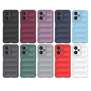 For Xiaomi Redmi 13C 5G Magic Shield TPU + Flannel Phone Case(Red)
