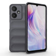 For Xiaomi Redmi 13C 5G Magic Shield TPU + Flannel Phone Case(Dark Grey) - 13C Cases by PMC TechLife | Online Shopping South Africa | PMC TechLife | Buy Now Pay Later Mobicred