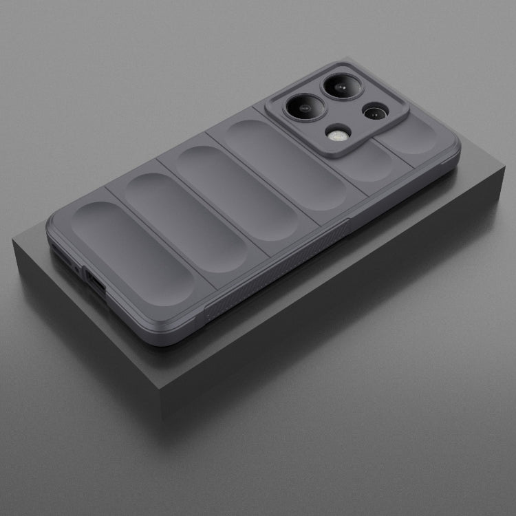 For Xiaomi Redmi Note 13 4G Global Magic Shield TPU + Flannel Phone Case(Dark Grey)