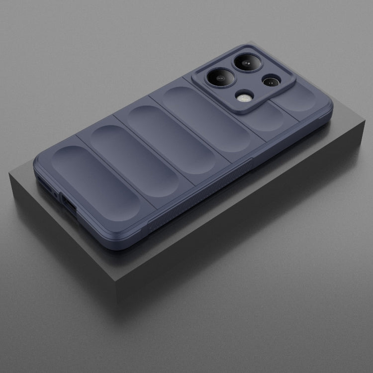 For Xiaomi Redmi Note 13 4G Global Magic Shield TPU + Flannel Phone Case(Dark Blue)