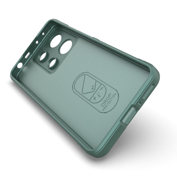 For Xiaomi Redmi Note 13 4G Global Magic Shield TPU + Flannel Phone Case(Dark Blue)