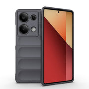For Xiaomi Redmi Note 13 Pro 4G Global Magic Shield TPU + Flannel Phone Case(Dark Grey)