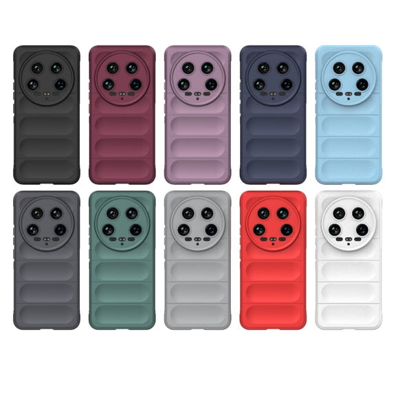 For Xiaomi 14 Ultra Magic Shield TPU + Flannel Phone Case(Red)