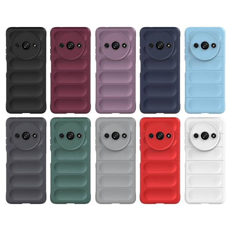 For Xiaomi Redmi A3 4G Global Magic Shield TPU + Flannel Phone Case(Dark Grey)