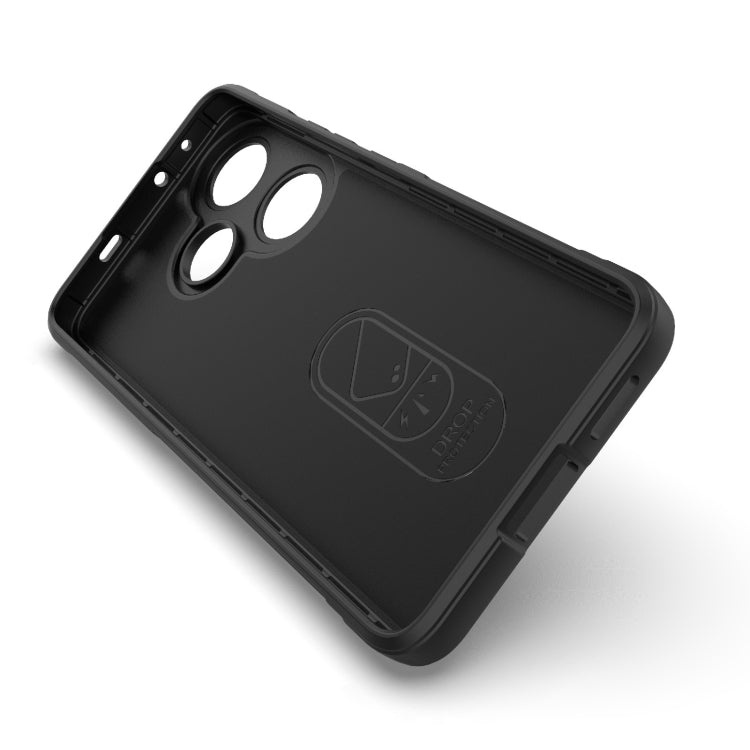 For Xiaomi Redmi Turbo 3 5G Magic Shield TPU + Flannel Phone Case(Red)