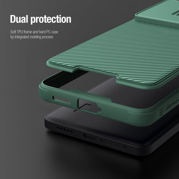 For Xiaomi Redmi Turbo 3 NILLKIN CamShield Pro PC Phone Case(Green)