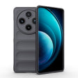 For vivo X100 Pro 5G Magic Shield TPU + Flannel Phone Case(Dark Grey) - X100 Pro Cases by PMC TechLife | Online Shopping South Africa | PMC TechLife