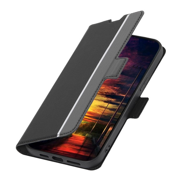 For Huawei nova 12i 4G Twill Texture Side Button Leather Phone Case(Black)