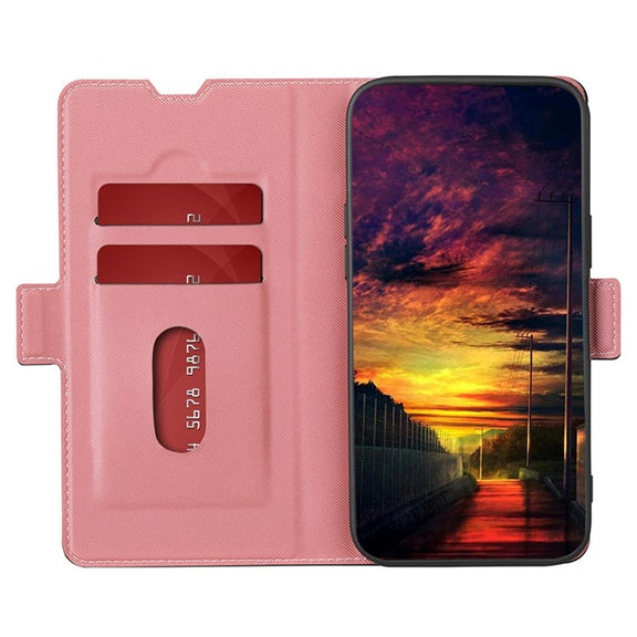 For Huawei nova 12i 4G Twill Texture Side Button Leather Phone Case(Pink)
