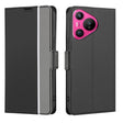 For Huawei Pura 70 5G Twill Texture Side Button Leather Phone Case(Black) - Huawei Cases by PMC Jewellery | Online Shopping South Africa | PMC Jewellery | Buy Now Pay Later Mobicred