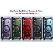 For Samsung Galaxy S24 5G Armor Series Holder Phone Case(Black)