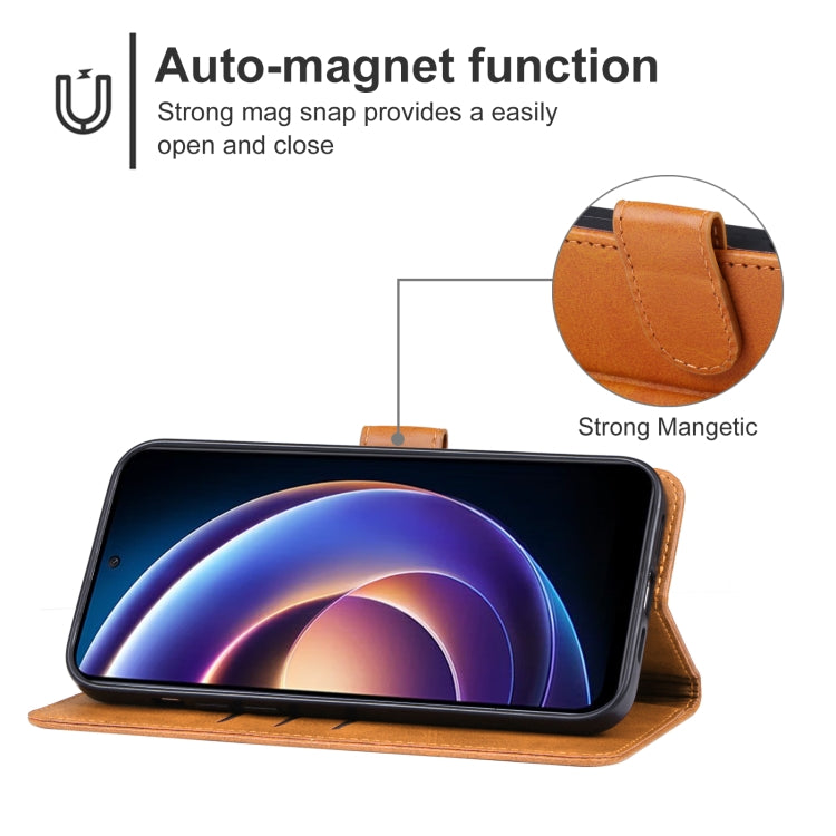 For Xiaomi Redmi Note 12R Leather Phone Case(Brown)