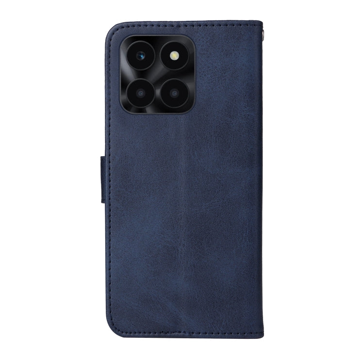 For Honor X6a Classic Calf Texture Flip Leather Phone Case(Blue)