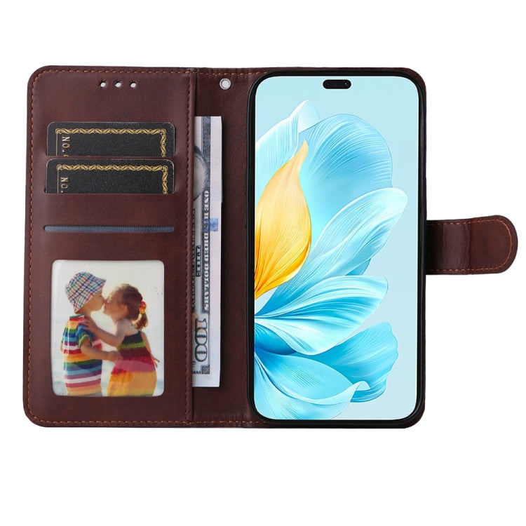 For Honor 200 Lite Global Classic Calf Texture Flip Leather Phone Case(Brown)