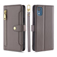 For Nokia C02 TA-1522 Lite Sheep Texture Cross-body Zipper Wallet Leather Phone Case(Grey) - Nokia Cases by PMC TechLife | Online Shopping South Africa | PMC TechLife | Buy Now Pay Later Mobicred