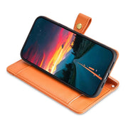 For Honor 200 Lite 5G Global Sheep Texture Cross-body Zipper Wallet Leather Phone Case(Orange)