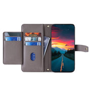 For Honor 200 Lite 5G Global Sheep Texture Cross-body Zipper Wallet Leather Phone Case(Grey)