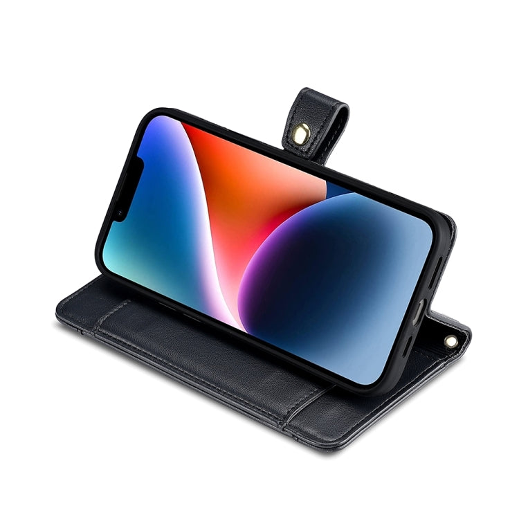 For OnePlus Ace 2 Pro Sheep Texture Cross-body Zipper Wallet Leather Phone Case(Black)