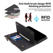 For Google Pixel 8 ESEBLE Retro Frosted RFID Flip Leather Phone Case(Black)
