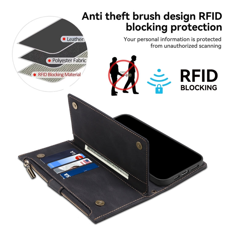 For Google Pixel 8 ESEBLE Retro Frosted RFID Flip Leather Phone Case(Black)