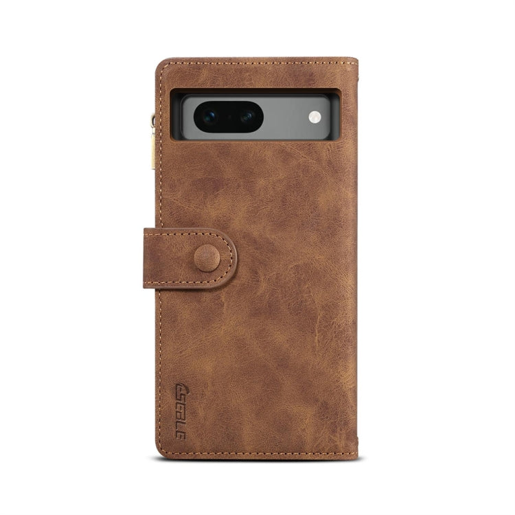 For Google Pixel 7a ESEBLE Retro Frosted RFID Flip Leather Phone Case(Brown)