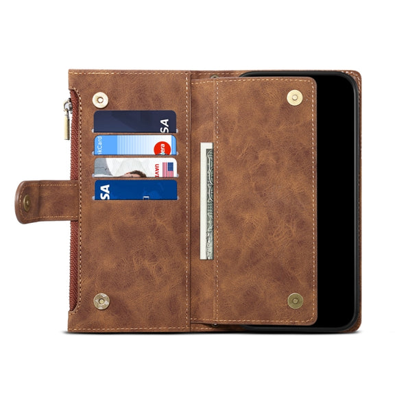 For Google Pixel 7a ESEBLE Retro Frosted RFID Flip Leather Phone Case(Brown)