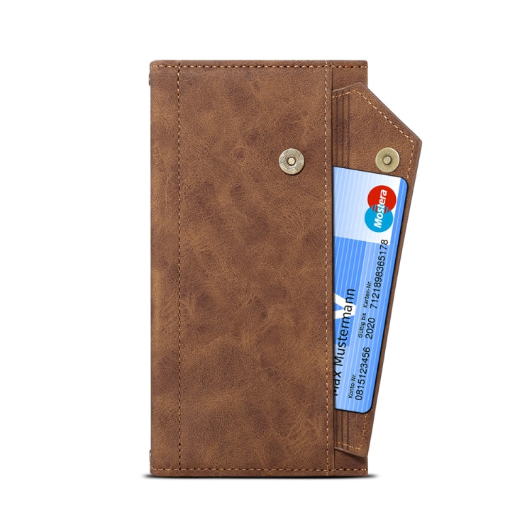 For Google Pixel 7a ESEBLE Retro Frosted RFID Flip Leather Phone Case(Brown)