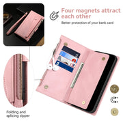 For Google Pixel 8A ESEBLE Retro Frosted RFID Flip Leather Phone Case(Rose Gold)