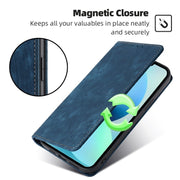 For Huawei Pura 70 Pro / Pro+ RFID Anti-theft Brush Magnetic Leather Phone Case(Blue)