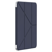 For iPad Air 11 2025 / 2024 Mutural Deformation Stand Smart Leather Tablet Case(Dark Blue)