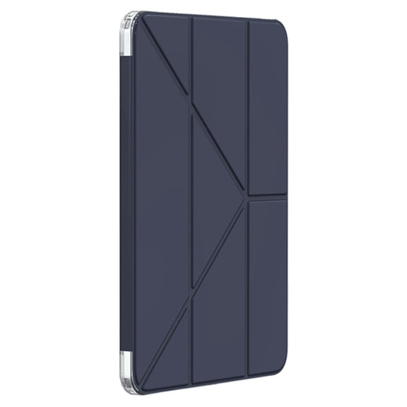 For iPad Air 11 2025 / 2024 Mutural Deformation Stand Smart Leather Tablet Case(Dark Blue)