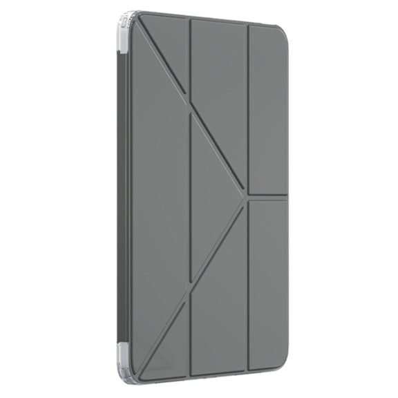 For iPad Pro 13 2024 Mutural Deformation Stand Smart Leather Tablet Case(Black)