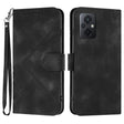 For Xiaomi Poco M5 Line Pattern Skin Feel Leather Phone Case(Black) - Xiaomi Cases by PMC TechLife | Online Shopping South Africa | PMC TechLife | Buy Now Pay Later Mobicred