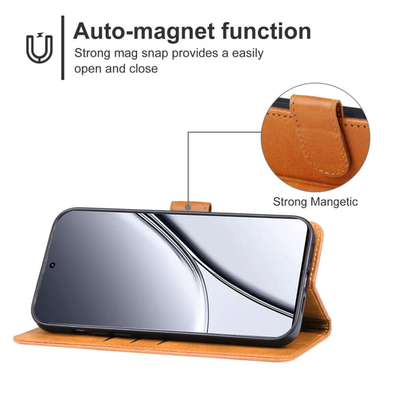 For Realme GT5 Pro Leather Phone Case(Brown)